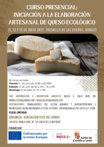 cartel curso queseria artesanal ecológica