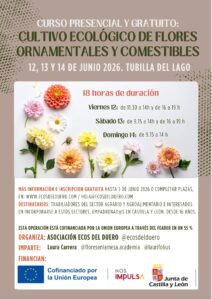 CARTEL CURSO CULTIVO ECOLÓGICO DE FLORES